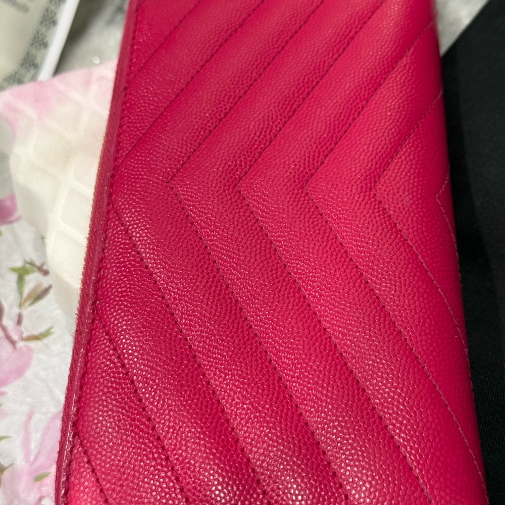 Saint Laurent Pink Leather Wallet EUC. - Picture 7 of 16